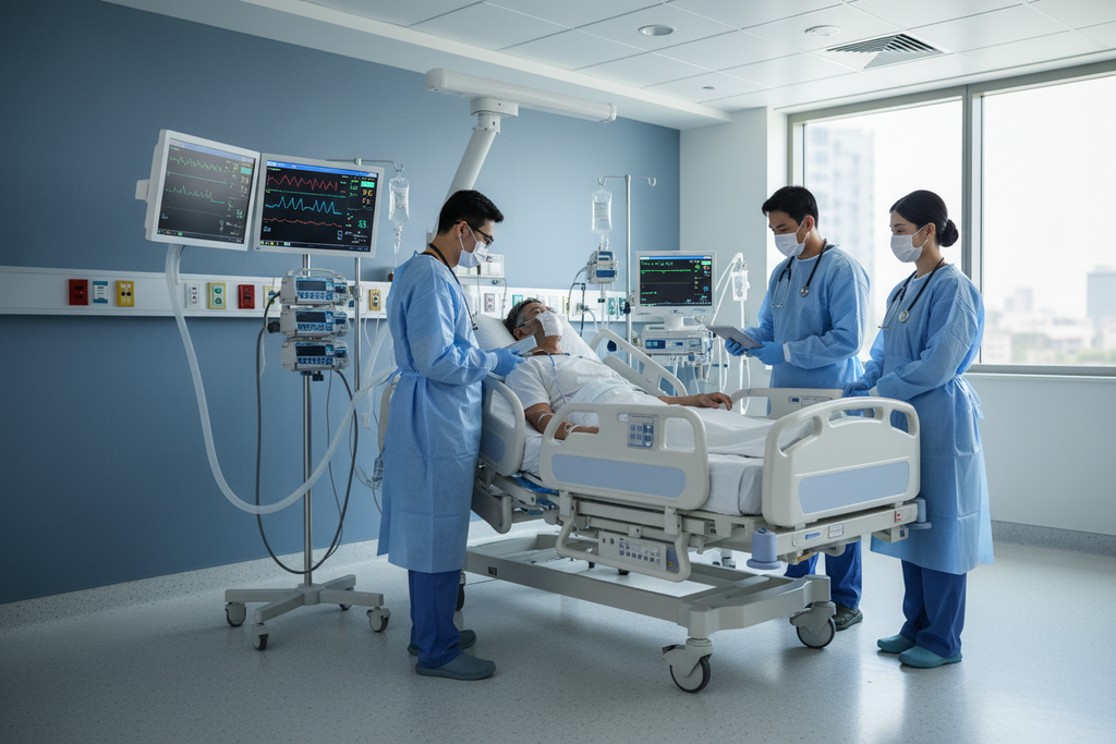 critical care in bed